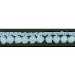 10 mm Ball Fringe Ribbon 25 mm wide