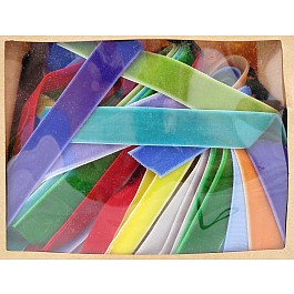 18 m different Velvet Ribbons 9, 16 & 22 mm (3/8 to 7/8'')