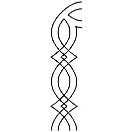 Border Cable with Corner, 10.2 cm