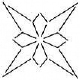 Block Star, 15 cm