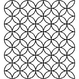 Background Connected Cloisonne 6.4 cm Circles