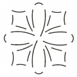 Loop and Dart Block, 10 cm (4 '')