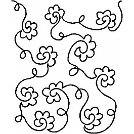 Background Small Floral, 24 cm