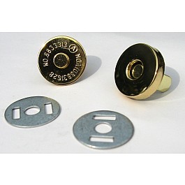 Bag Clasp Gold Magnetic 14 mm