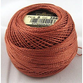 DMC Coton Perlé No. 8 Color 356 TerCotta