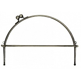 Purse Frame 23 cm wide, silver