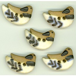 sleeping duck 25 x 18 mm, 5 buttons
