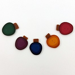 Santa's Coming Light Bulbs Button Kit