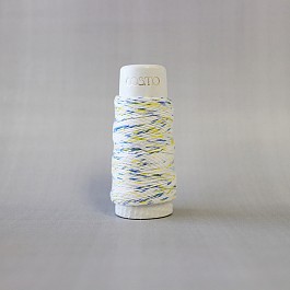 Hidamari Sashiko Yarn Shaved Ice Blue Yellow 30 m