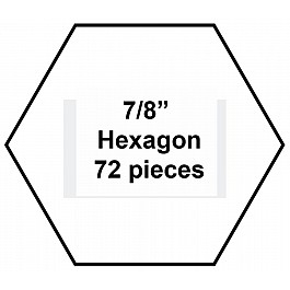 100 Paper Pieces Hexagon 7/8''
