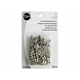 75 Curved Safety Pins Quiltbasting No. 2