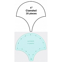 100 Paper Pieces Clamshell 4'' + Template