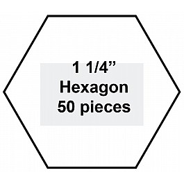 100 Paper Pieces Hexagon 1 1/4''