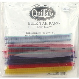 Pack w. 1600 rainbow colored QuilTaks