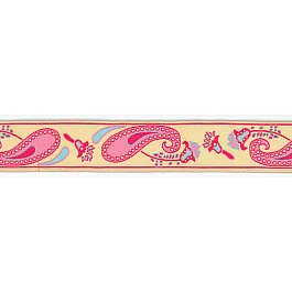 Pink Paisley Ribbon 23 mm