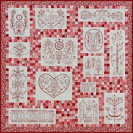 Scandinavian Rose 14 Blocks of the Month