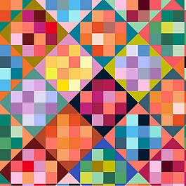 Colorblock, Quilt Back 274 cm (108'')