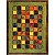 Batik Quilt, grün, 160 cm x 205 cm