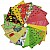 Vegetable Medley 16 US-Fat Quarters Bundle