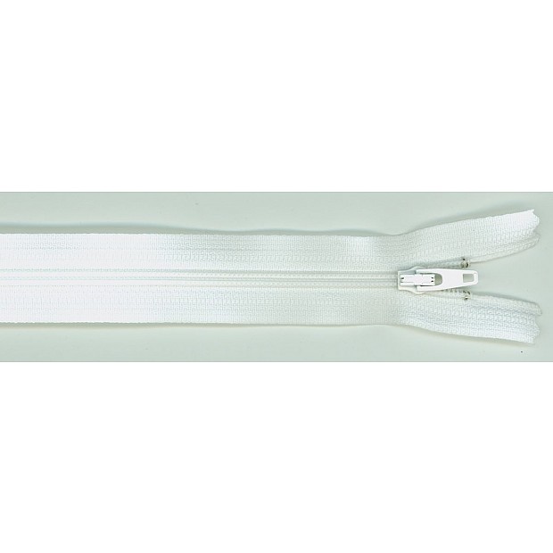 Zipper marshmallow white 35.5 cm