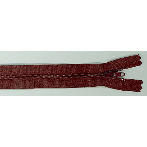 Zipper raisiny red 35.5 cm
