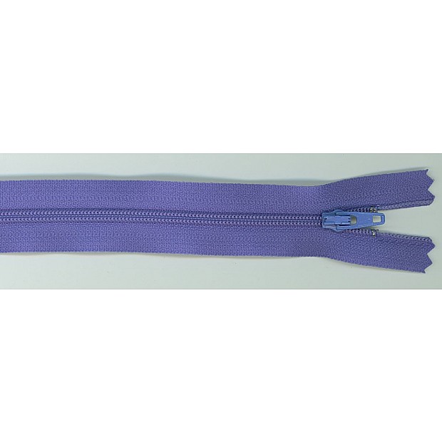 Zipper periwinkle purple 35.5 cm
