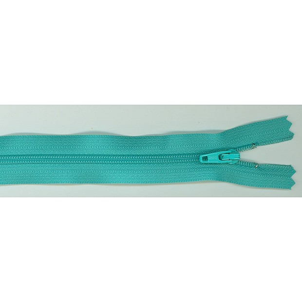 Zipper Tahiti teal blue 35.5 cm