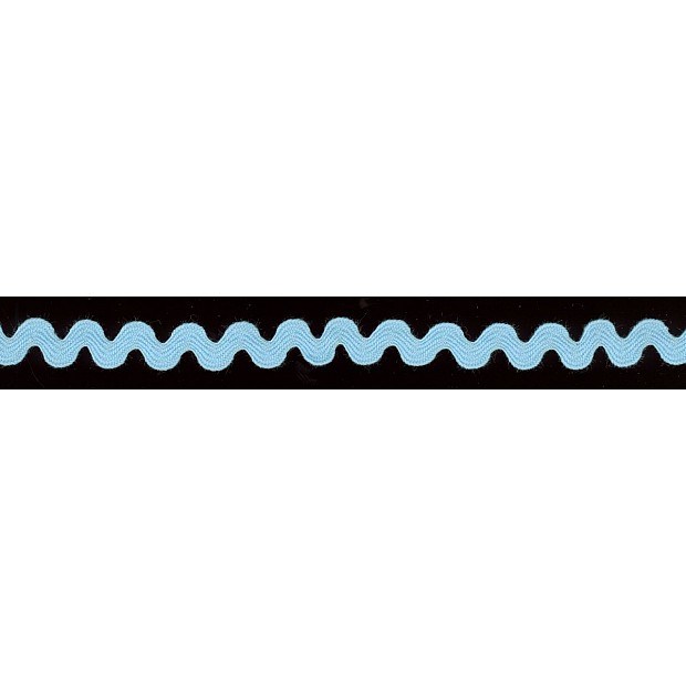 0.95 cm Ric Rac Zick-Zack Band lt blue