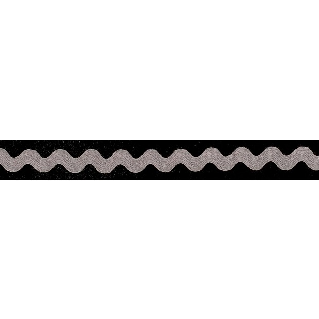 1.25cm 1/2'' Ric Rac Zick-ZackBand grey