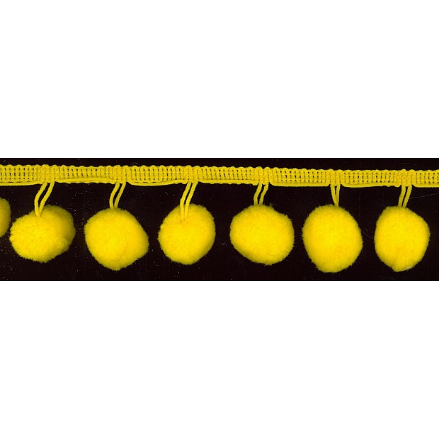 25 mm Ball Fringe Ribbon 38mm wide
