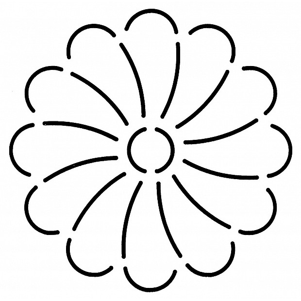 Flower Block, 11.4 cm (4.5'')