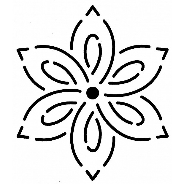 Small Flower Block, 10 cm (4'')