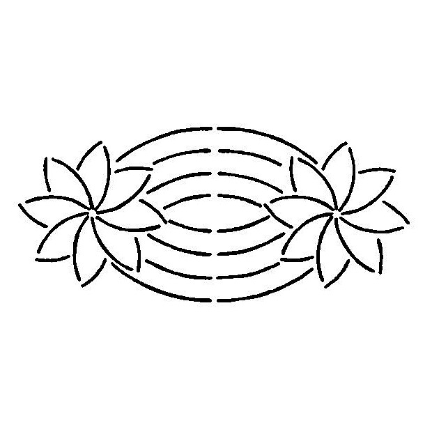 Border, Flower 20 x 45 cm