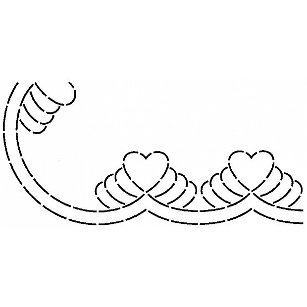 Feather Border Border, 15 cm (6 inch)