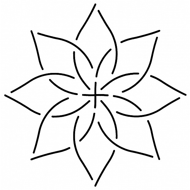 Continuous Flower Block 15 cm (6'')