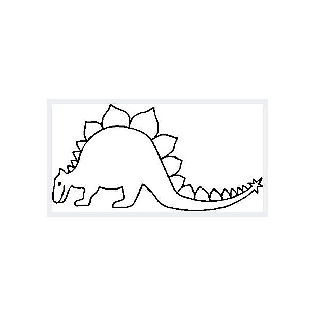 Stegosaurus 18 x 9 cm