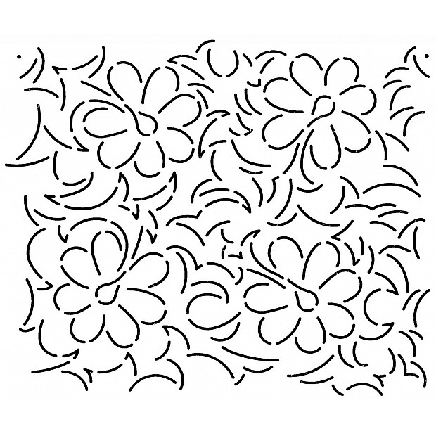 Tropical Vine Stipple, 20.3 x 24 cm