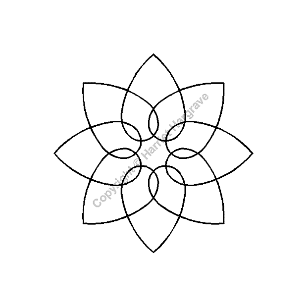 Block Interlocking Heart, 12.7 cm