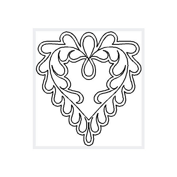 Feathered Heart Block 18 cm