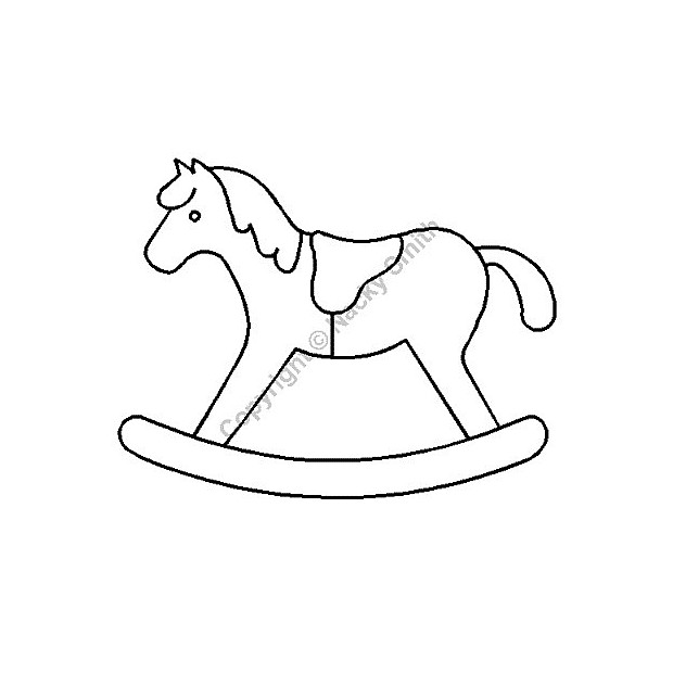 Rocking Horse 11.4 x 9 cm