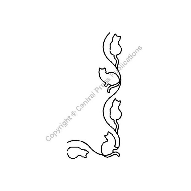 Cat Dance Border 10 cm