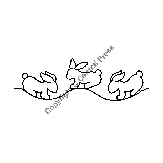 Bunny Rabbit Border 10 cm