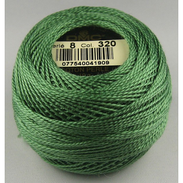 DMC Coton Perlé No. 8 Color 320 Pistach.