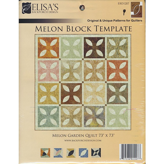 8'' (20.3 cm) Melon Block Template