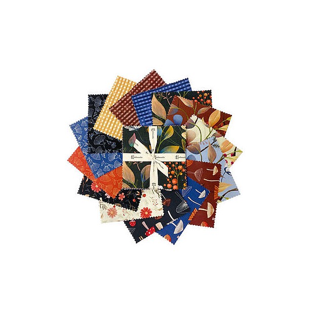 Midnight Flora Charm Pack 42 pcs 5'' squares