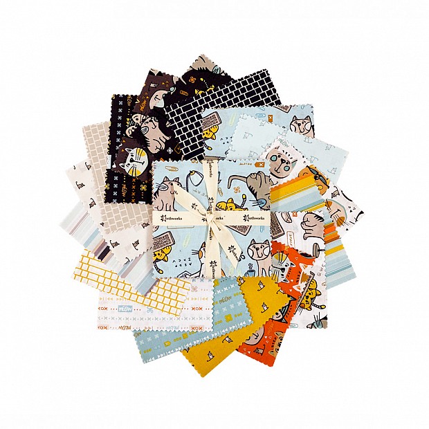 Keyboard Cats Charm Pack 42 pcs 5'' squares