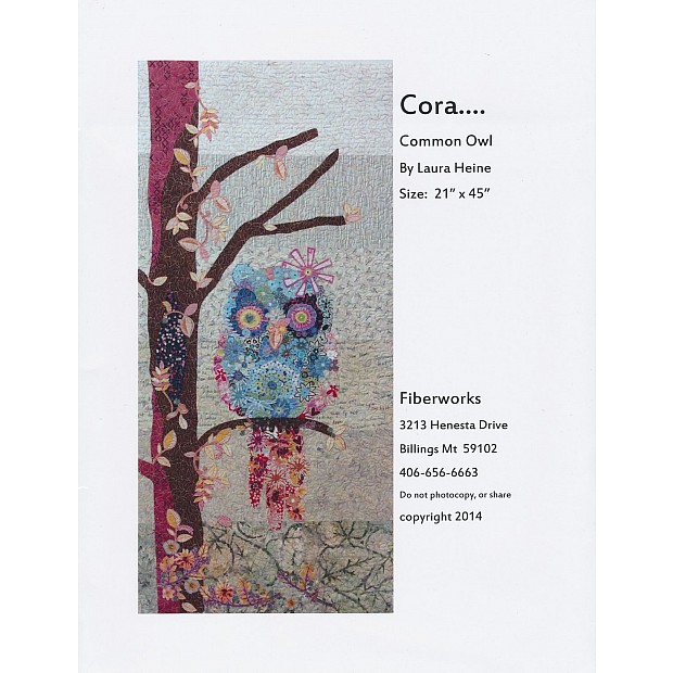 Cora Common Owl collage quilt pattern 