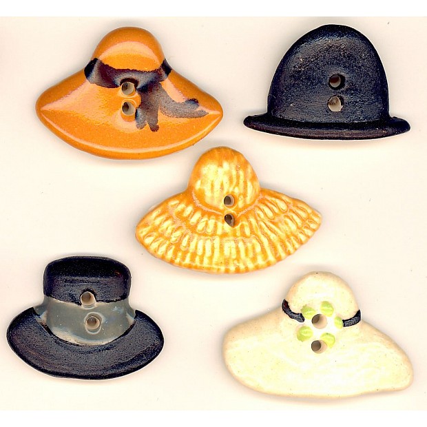everyday hats 25 x 15 mm, 5 buttons
