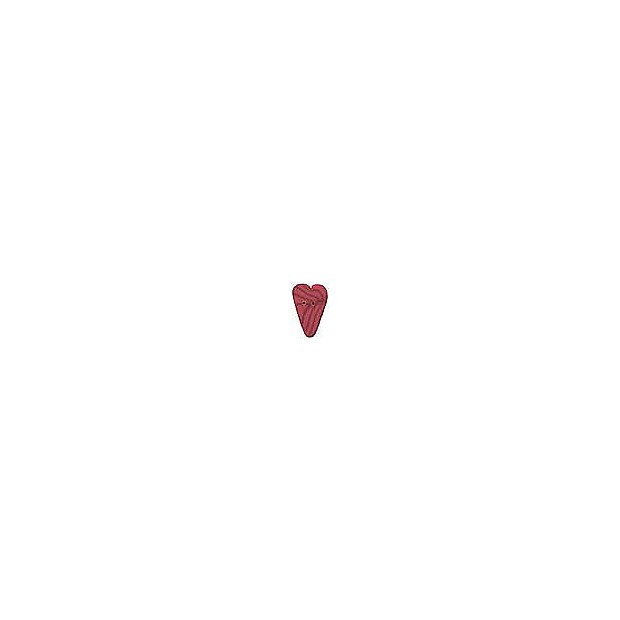 Large Red Velvet Heart (22 x 13 mm)