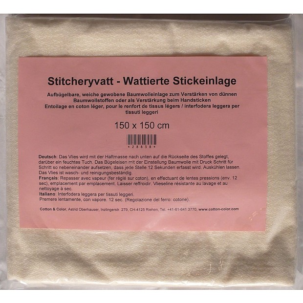 1.5 x 1.5 m Stickwatte, Stitcheryvatt